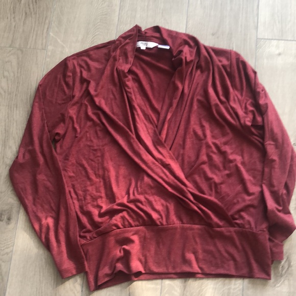 NWOT Pentagone Long-Sleeved crossover t-shirt size large - Picture 4 of 5